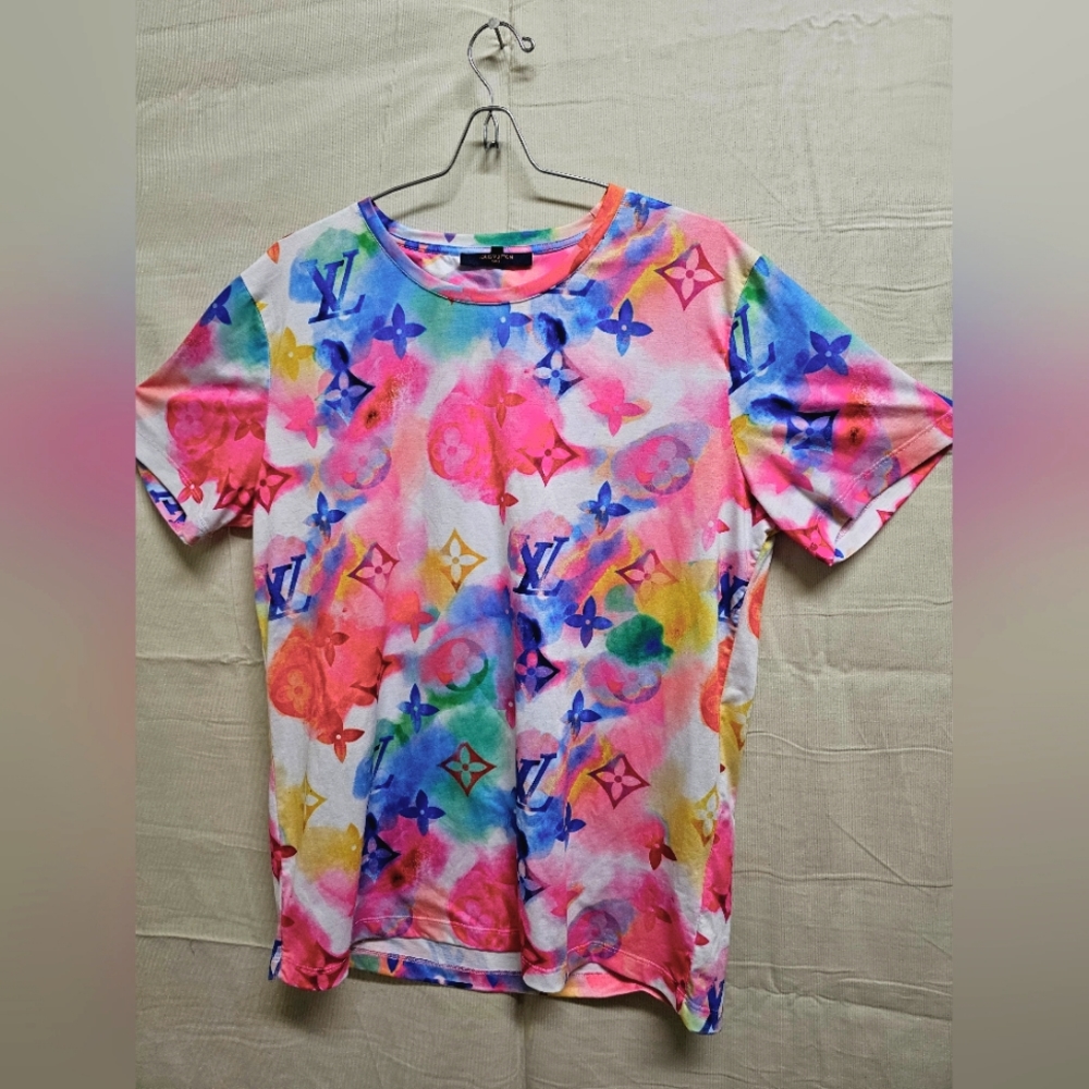 Louis Vuitton Watercolor Short Sleeve T-Shirt